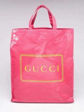 Gucci Pink/Orange Coated Canvas Montecarlo Tote Bag